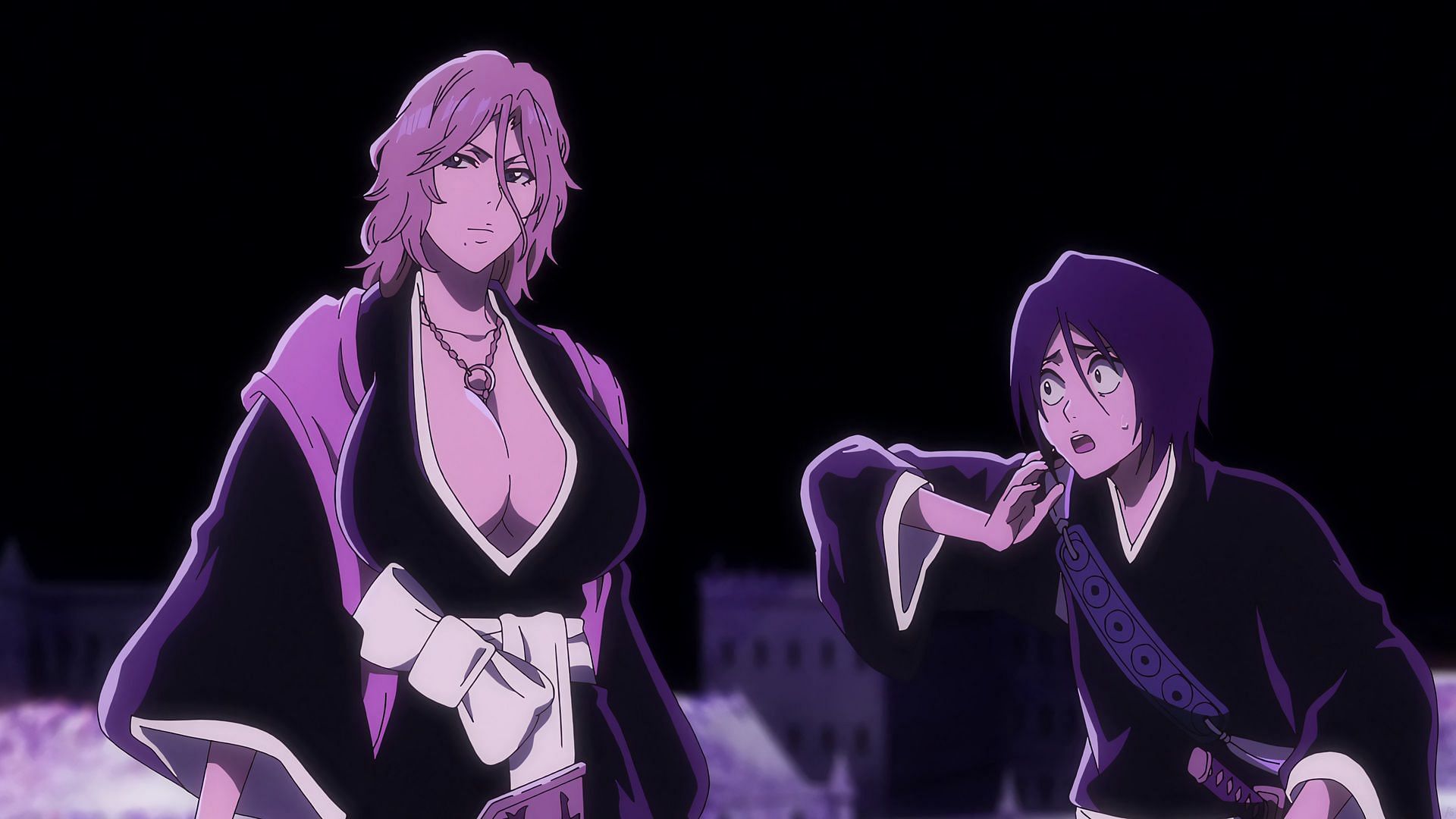Rangiku's cryptic reaction (Image via Pierrot Films)
